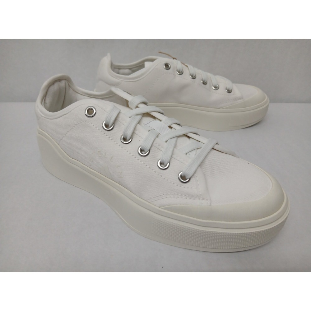 Adidas Women's Stella McCartney Court Cotton Athletic Shoes HQ8675 Sz 8